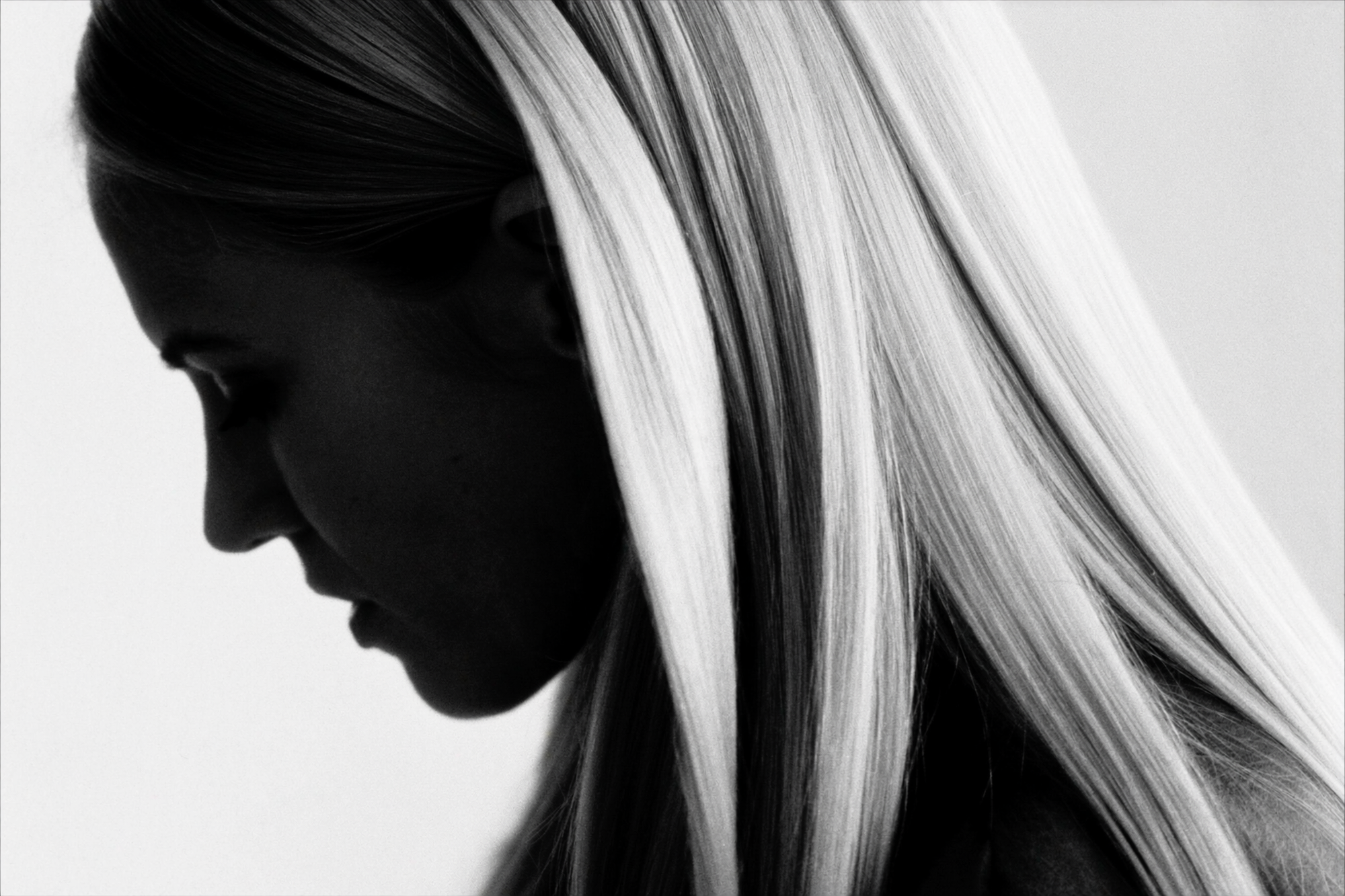 Editorial black and white portrait